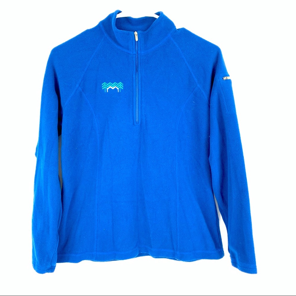 LL Bean 1/4 Zip Women’s Fleece Pullover Blue Size Small Regular 272479
